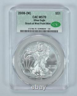 2008 (W) American Silver Eagle Struck At West Point MS70 CAC