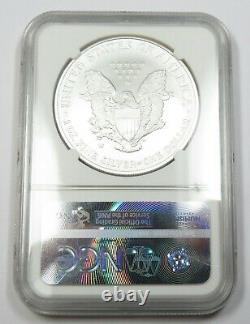 2008-W NGC MS69 Silver American Eagle Reverse of 2007 ER SAE Dollar $1 #32309A