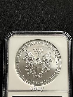 2008 W Silver Eagle Burnished Silver Eagle S$1 NGC MS 70 PERFECT COIN
