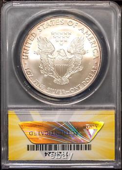 2009 $1 Silver American Eagle MS 66 ANACS # 7726124 Monster Tone Obverse + Bonus