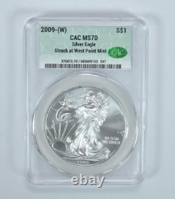 2009 (W) American Silver Eagle Struck At West Point MS70 CAC