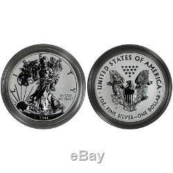 2011 American Silver Eagle 25th Anniversary 5-Coin Set