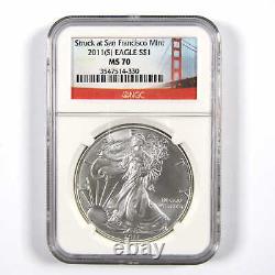 2011 (S) American Eagle Dollar MS 70 NGC 1 oz. 999 Silver SKUCPC2945