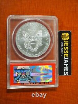 2011 S Silver Eagle Anacs Sp69 From The 25th Anniversary Set First Release