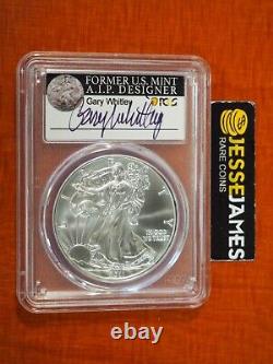 2011 (s) Silver Eagle Pcgs Ms70 Struck At San Francisco Whitley Signed Label