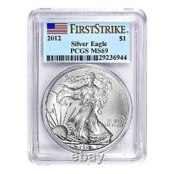 2012 $1 American Silver Eagle MS69 PCGS First Strike