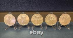 2012 American Silver Eagle (Five) 1 Troy Ounce. 999 Fine Silver Bullion