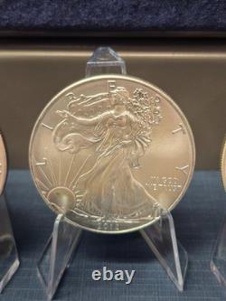 2012 American Silver Eagle (Five) 1 Troy Ounce. 999 Fine Silver Bullion