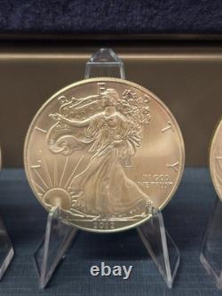 2012 American Silver Eagle (Five) 1 Troy Ounce. 999 Fine Silver Bullion