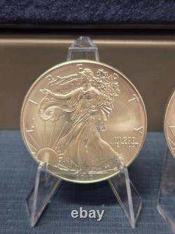 2012 American Silver Eagle (Five) 1 Troy Ounce. 999 Fine Silver Bullion
