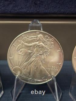 2012 American Silver Eagle (Five) 1 Troy Ounce. 999 Fine Silver Bullion