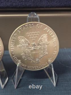 2012 American Silver Eagle (Five) 1 Troy Ounce. 999 Fine Silver Bullion