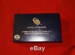 2012 S 75th Anniv. AMERICAN EAGLE SAN FRANCISCO TWO COIN PROOF SET in bos with VOA