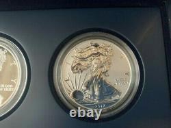 2012-S Reverse Proof & Enhanced Silver Eagle 2 Coin San Francisco Set in BOX/COA