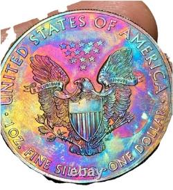 2012 Silver Eagle Brilliant. 999 Silver $1 Dollar Coin Uncirculated Monster Tone