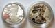 2012-s S$1 Silver Eagle Proof & Reverse Proof Coins Brilliant Uncirculated Ogp