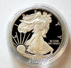 2012-s S$1 Silver Eagle Proof & Reverse Proof Coins Brilliant Uncirculated Ogp