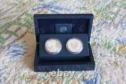 2012-s S$1 Silver Eagle Proof & Reverse Proof Coins Brilliant Uncirculated Ogp