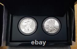 2013 Two-Coin Silver Set American Eagle Dollar West Point Box & COA NEW