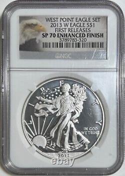 2013 W American Eagle NGC SP70 Enhanced Finish West Point Set First Release $1