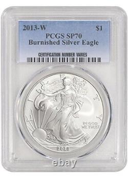 2013-W Burnished Silver Eagle PCGS SP70
