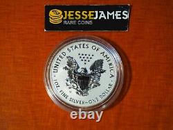 2013 W Reverse Proof Silver Eagle From West Point Set One Coin In Cap
