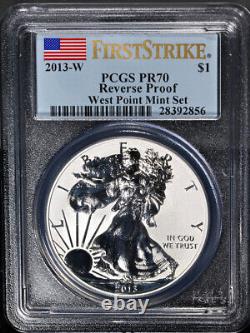 2013-W Silver American Eagle $1 PCGS PR70 Reverse Proof First Strike