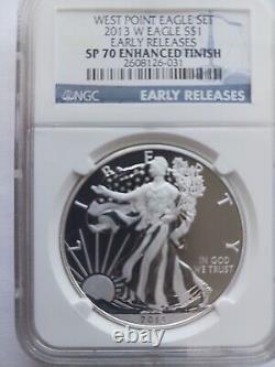 2013-W Silver Eagle $1 NGC SP 70 Enhanced Finish 1 oz Silver NO SPOTTING