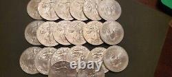 2014 American Eagle Silver Dollars-Roll of 20 Uncirculated Coins