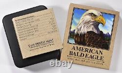 2014-P Tuvalu Silver Dollar Bald Eagle High Relief PCGS PR70 DCAM withCOA & Case