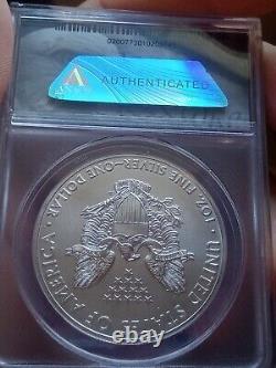 2015 (p) Silver Eagle Anacs Ms69 Struck At The Philadelphia Mint Mintage 79,640