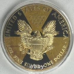 2016 NUCLEAR EAGLE 1 OZ. 999 SILVER AMERICAN EAGLE 24K #207 of 500 MINTED