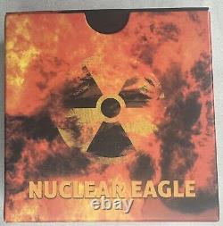 2016 NUCLEAR EAGLE 1 OZ. 999 SILVER AMERICAN EAGLE 24K #207 of 500 MINTED