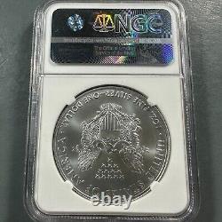 2016 Silver Eagle NGC MS69, MINT ERROR Obv Struck Thru, 30th Anniversary (82444)