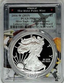2016 W $1 (2019) Proof Silver Eagle 30th Anniv. PCGS PR70 DCAM WP Mint Hoard
