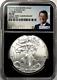 2016 W $1 Burnished Silver Eagle 30th Anniversary Lettered Edge NGC MS70