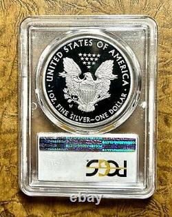 2016 W Proof Silver Eagle Pcgs Pr70dcam 30th Letter Edge Mercanti Design # Nnz