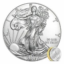 2017 American Silver Eagle 1 oz Silver Coin Lot of 5 From Mint Tube