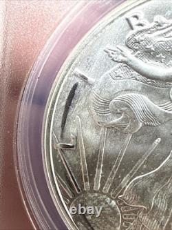 2017 American Silver Eagle Coin MINT ERROR STRUCK THROUGH GREASE ANACS