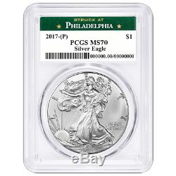 2017 (P) $1 American Silver Eagle PCGS MS70 Philadelphia Label