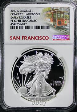 2017-S American Silver Eagle NGC Proof-69 Ultra Cameo