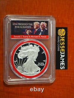 2017 S Proof Silver Eagle Pcgs Pr70 Dcam Fs Congratulations Set Donald Trump