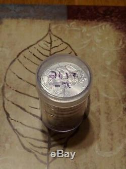 2017 US Silver American Eagle Roll of 18 not 20 1 Oz Coins