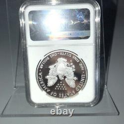 2017-W American Silver Eagle S$1 NGC PF 70 Ultra Cameo Withcoa Signed Moy #n2321