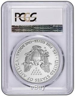 2017 W Burnished Silver Eagle PCGS SP70 First Day Issue Label 1-1000