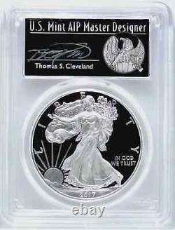 2017 W Pr70 Dcam Silver Signed Thomas Cleveland F Freedom Label Pcgs