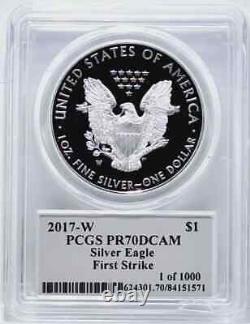2017 W Pr70 Dcam Silver Signed Thomas Cleveland F Freedom Label Pcgs