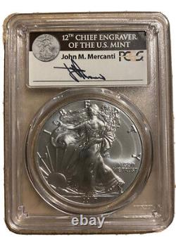 2017 W Silver Eagle Mercanti Signature First Strike 1 of 1000