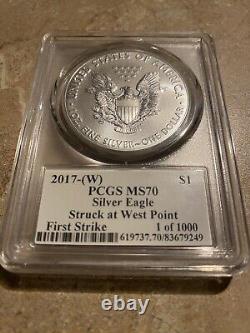 2017 W Silver Eagle Mercanti Signature First Strike 1 of 1000