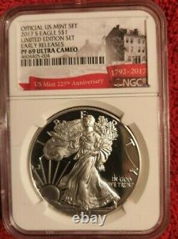 2017 s silver eagle NGC PF 69 Ultra Cameo